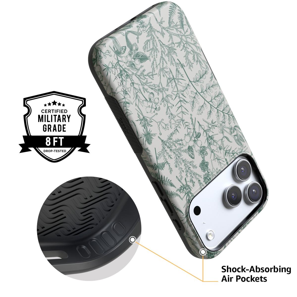 Sage Garden | Green Floral Case