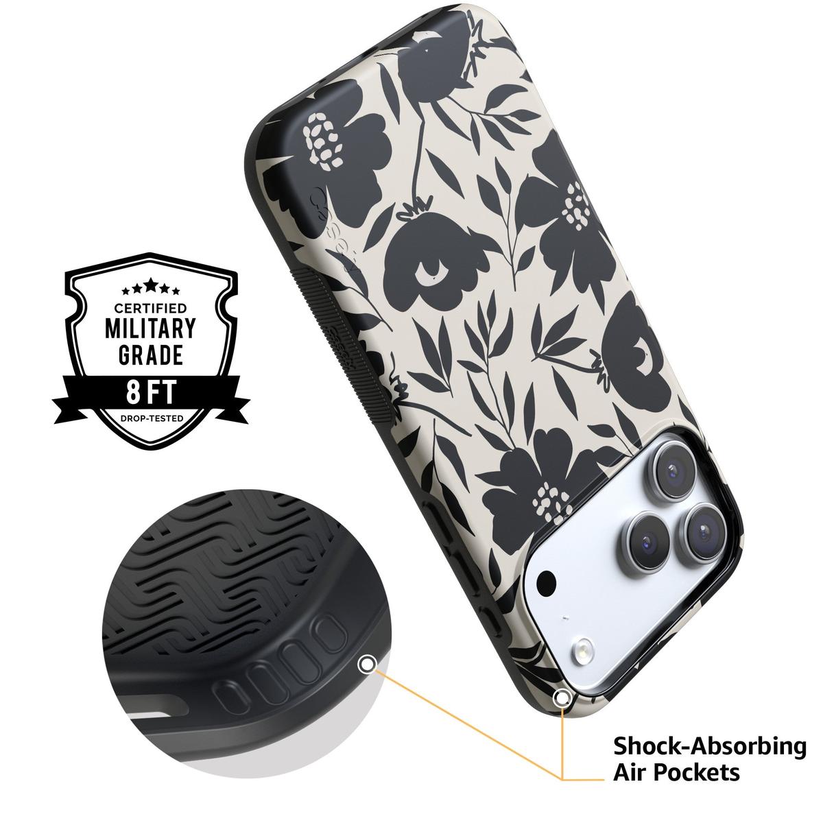 Dark Fantasy | Contrast Floral Case