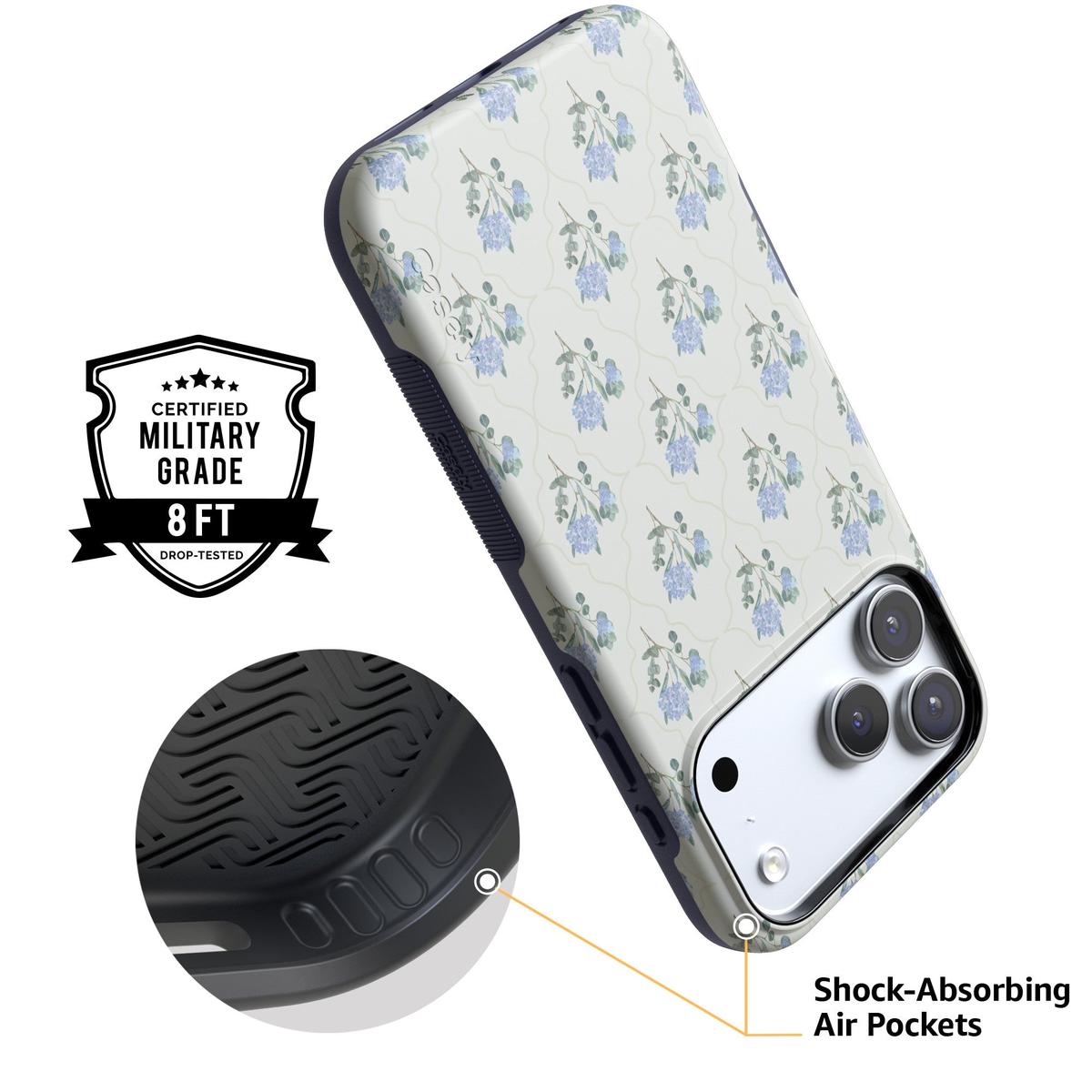 Vintage Garden | Blue Hydrangea Case