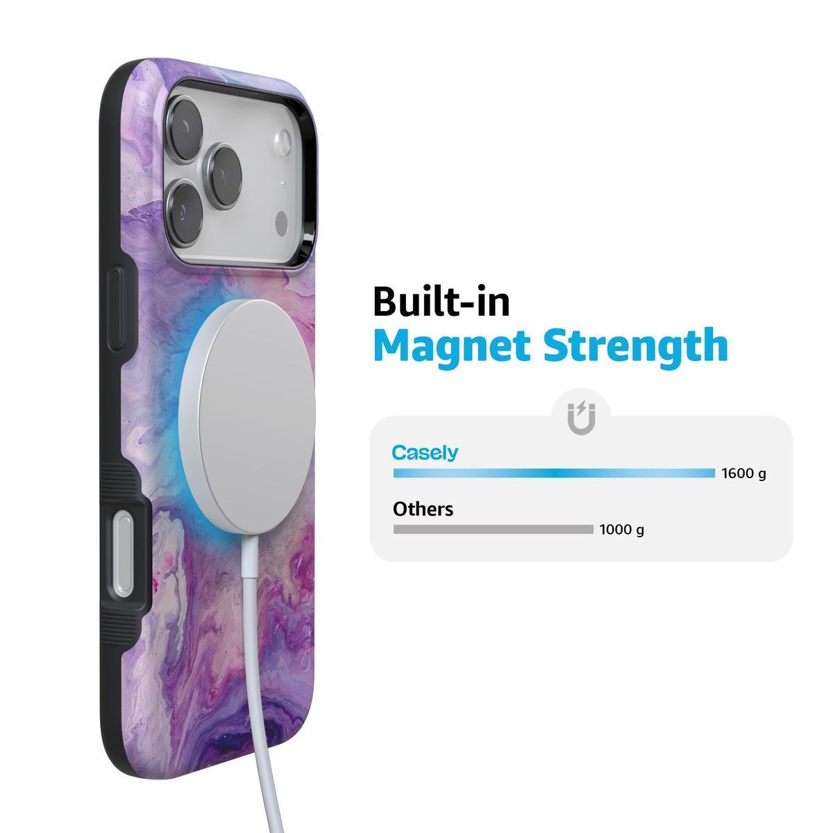 Tie Dying Over You | Purple Marble iPhone Case