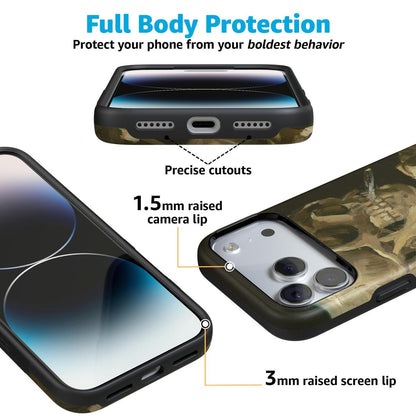 Van Gogh | Head of a Skeleton with a Burning Cigarette Phone Case