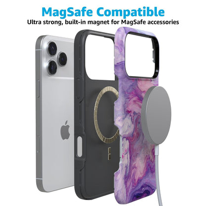 Tie Dying Over You | Purple Marble iPhone Case