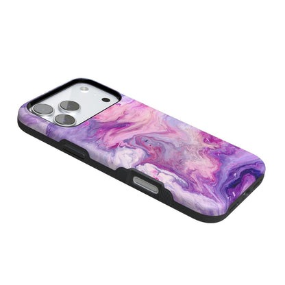 Tie Dying Over You | Purple Marble iPhone Case