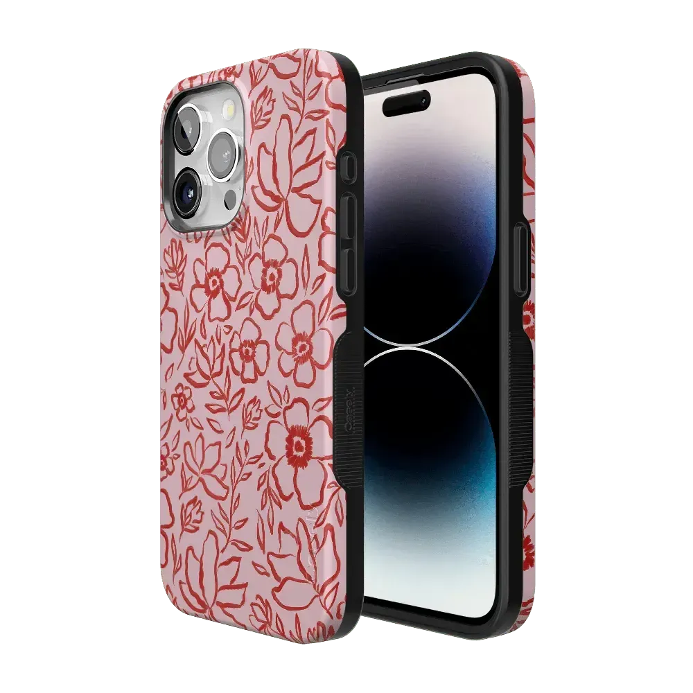 Blush Garden | Floral Doodle Case