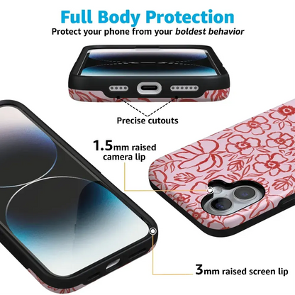 Blush Garden | Floral Doodle Case