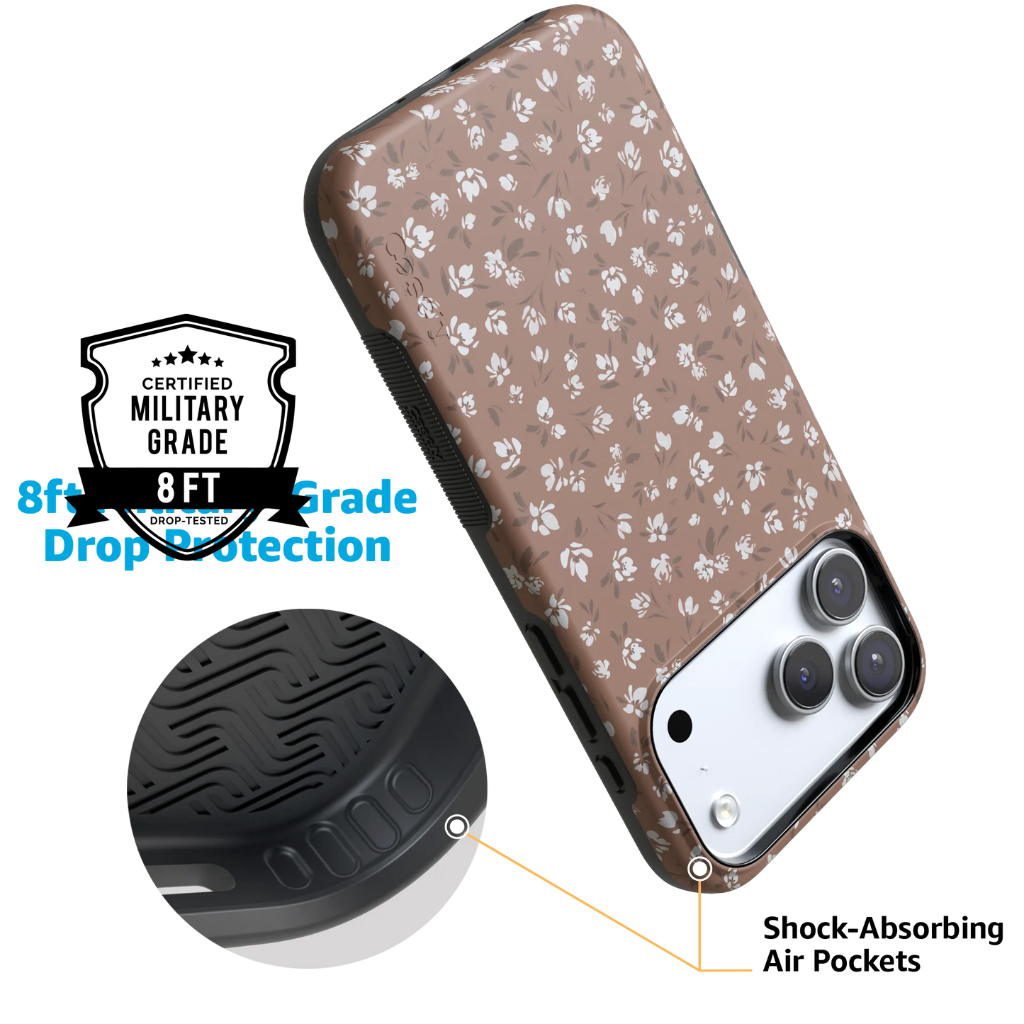 Mocha Meadow | Tiny Flowers Case