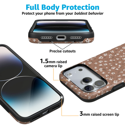 Mocha Meadow | Tiny Flowers Case