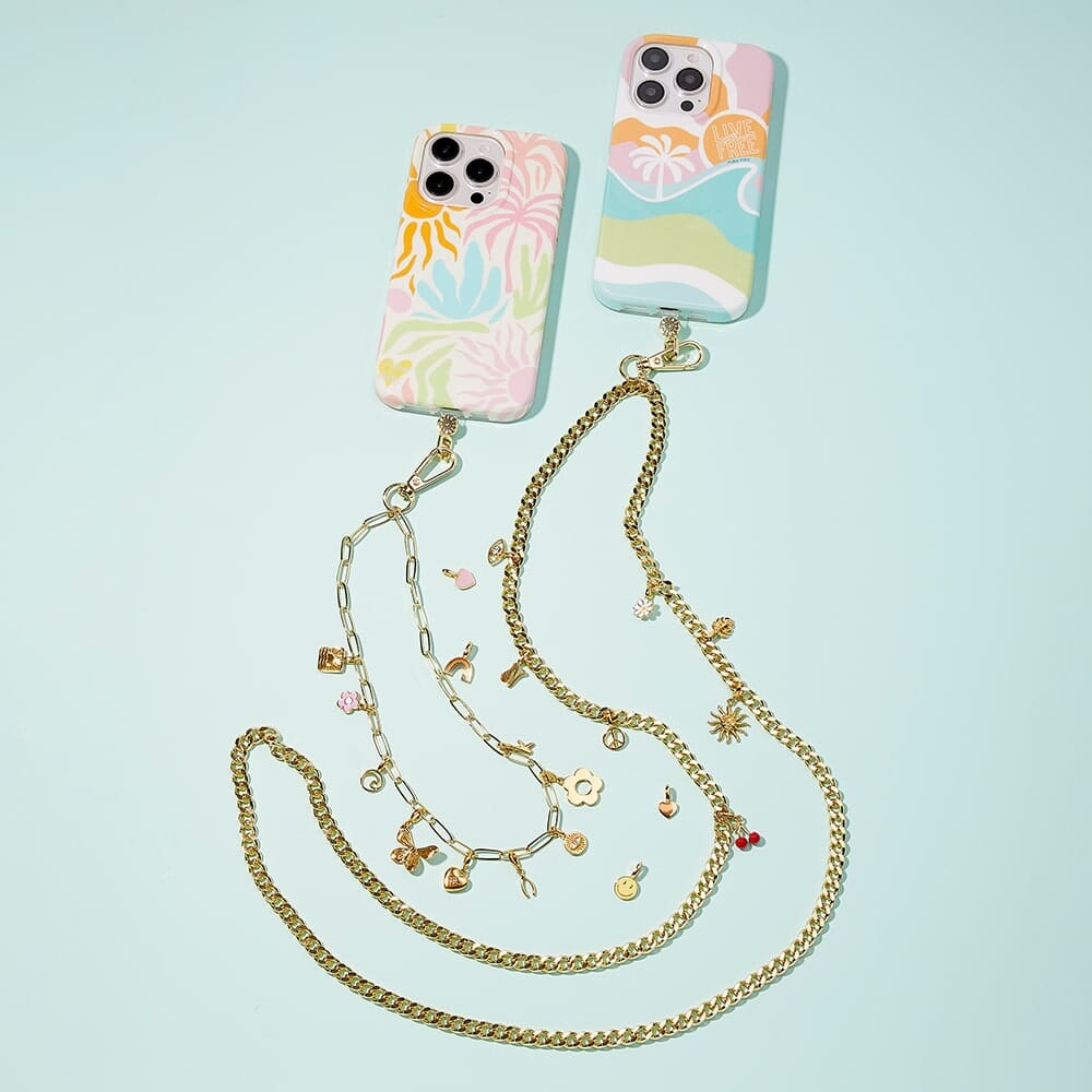 Flat Curb Chain Phone Chain | Pura Vida x Casely