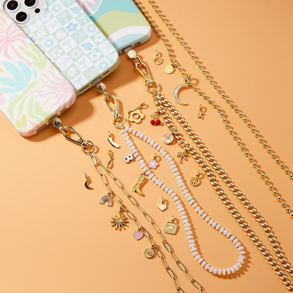 Flat Curb Chain Phone Chain | Pura Vida x Casely