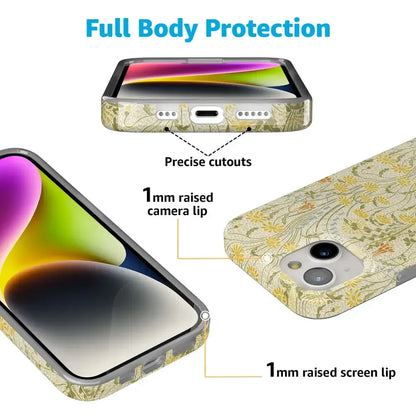 Boho Blooms | Golden Floral Case