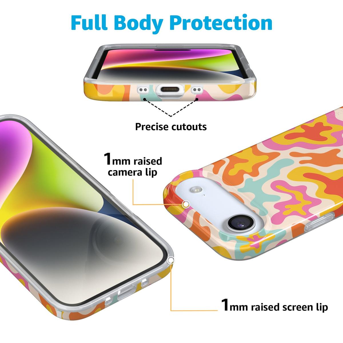 Tropical Color Splash | Abstract Retro Case