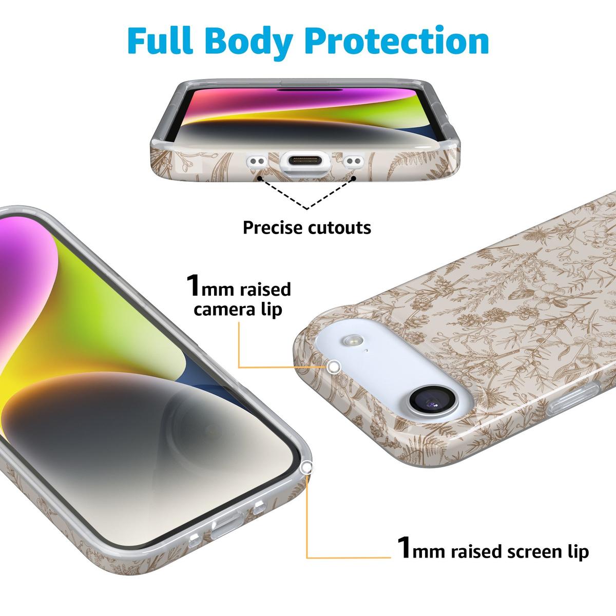 Beige Garden | Neutral Floral Case