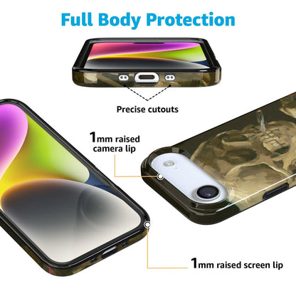 Van Gogh | Head of a Skeleton with a Burning Cigarette Phone Case