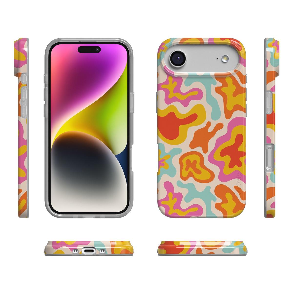 Tropical Color Splash | Abstract Retro Case