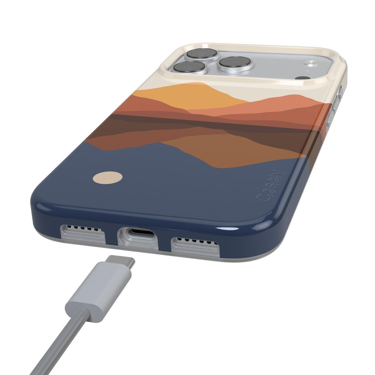 Opposites Attract | Day & Night Colorblock Mountains Case