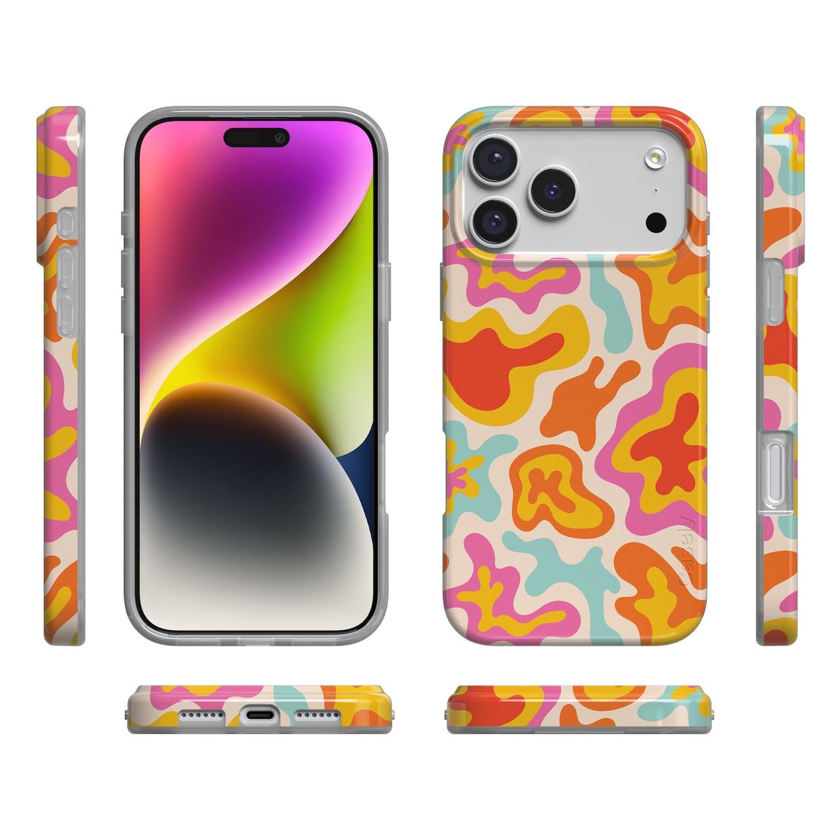 Tropical Color Splash | Abstract Retro Case