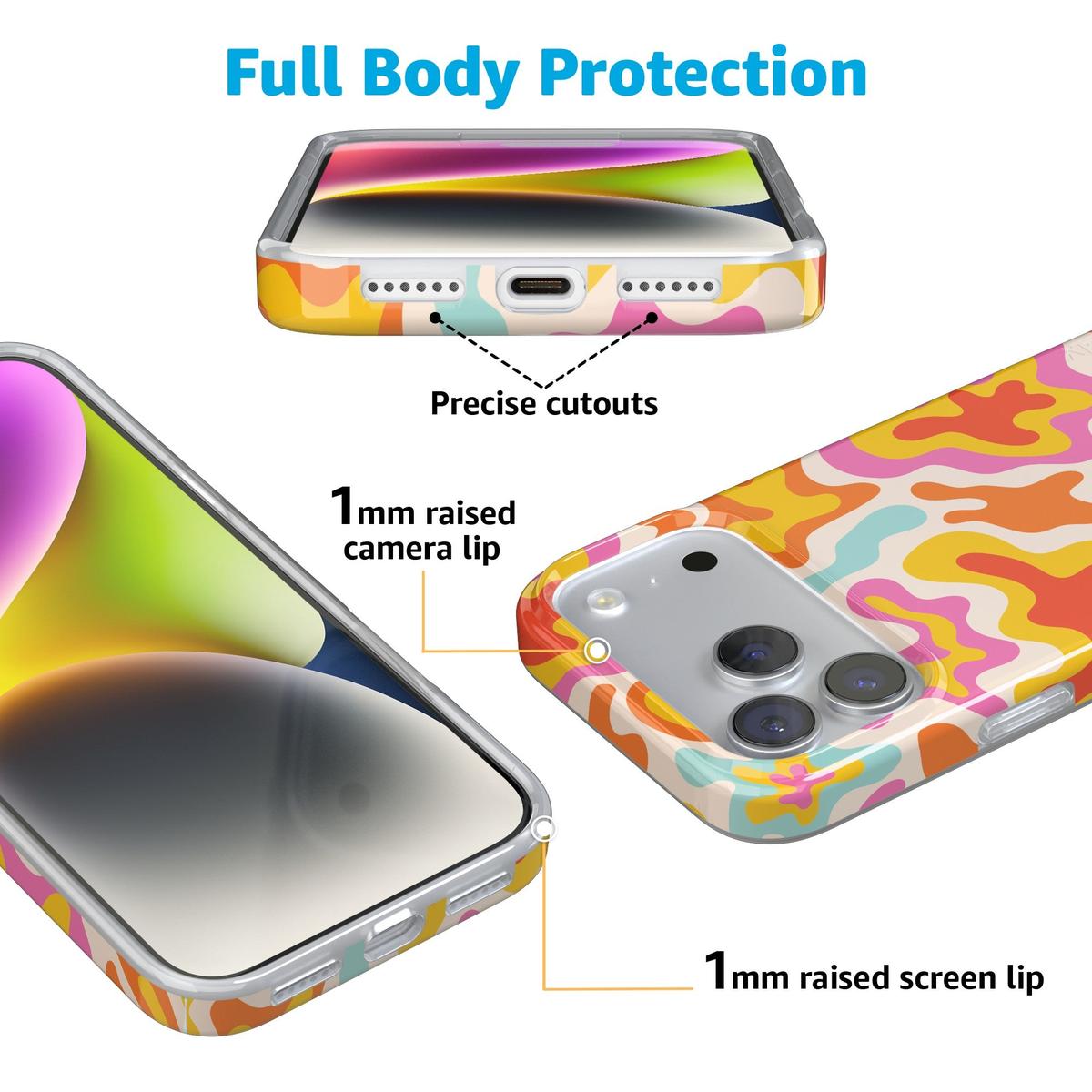 Tropical Color Splash | Abstract Retro Case