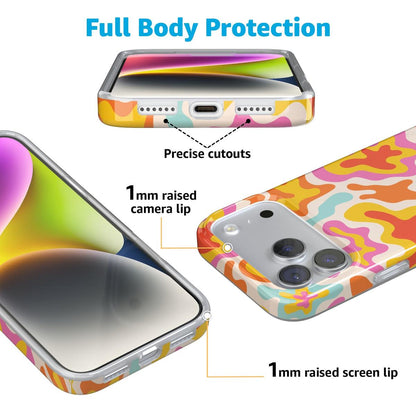 Tropical Color Splash | Abstract Retro Case