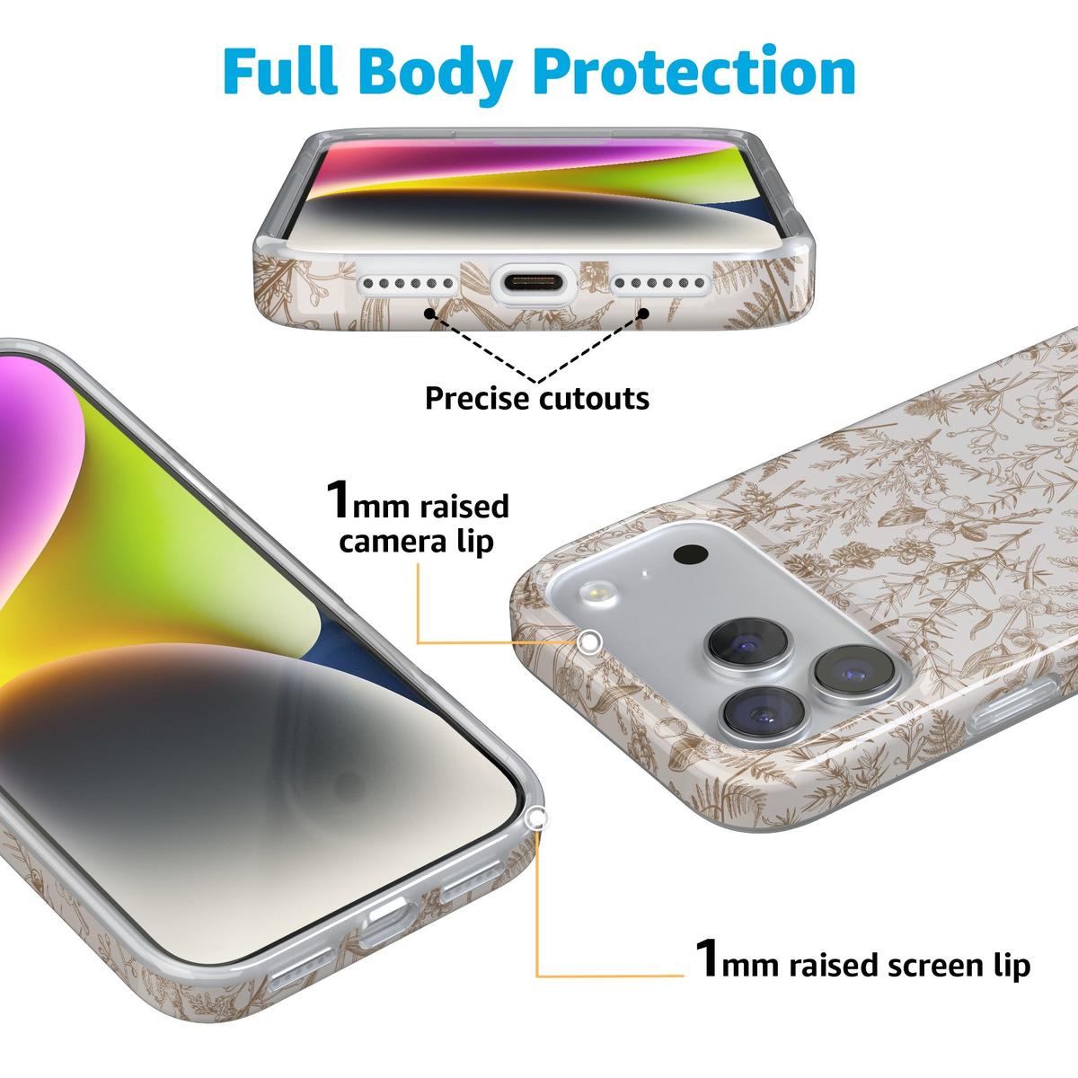 Beige Garden | Neutral Floral Case