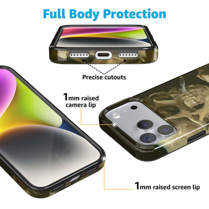 Van Gogh | Head of a Skeleton with a Burning Cigarette Phone Case