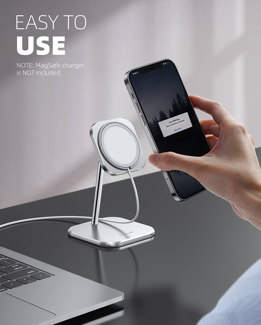 Adjustable Aluminum Phone Stand for MagSafe Charger for Magsafe Accessories