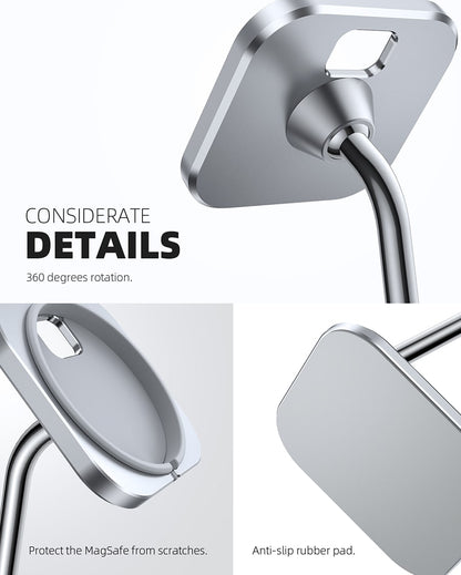 Adjustable Aluminum Phone Stand for MagSafe Charger for Magsafe Accessories