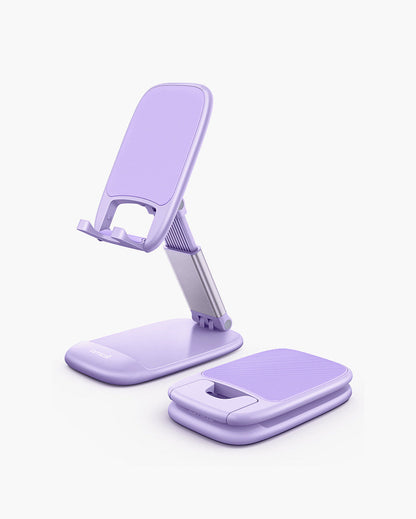 Height Adjustable & Foldable Phone Holder, Portable Phone Stand for Desk, Travel
