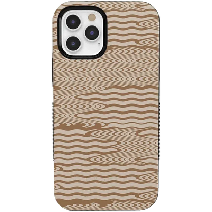 Mocha Ripple | Brown Waves Case