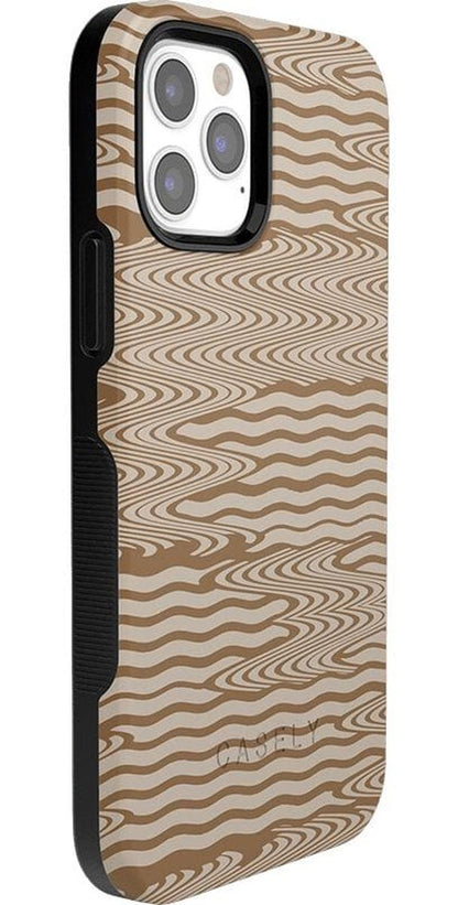 Mocha Ripple | Brown Waves Case