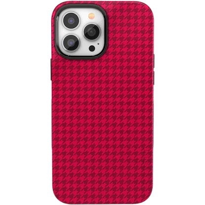 Best Dressed | Red Houndstooth Case