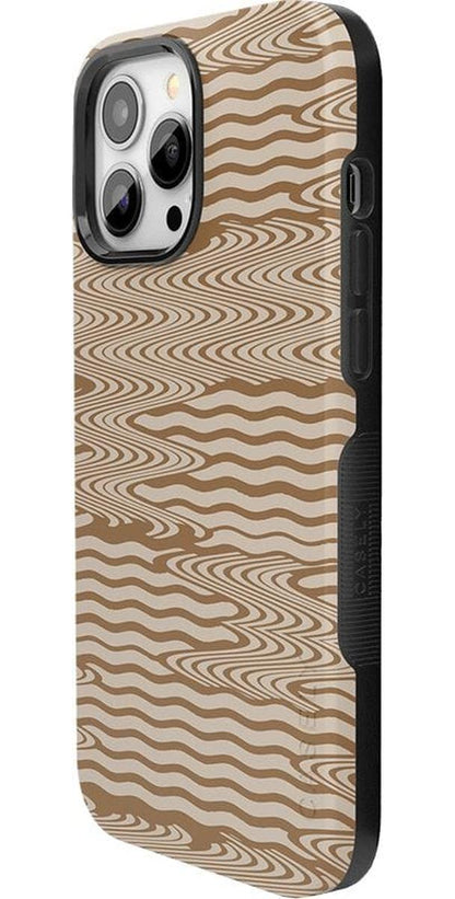 Mocha Ripple | Brown Waves Case