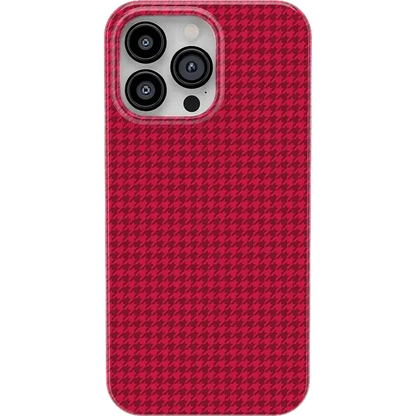 Best Dressed | Red Houndstooth Case