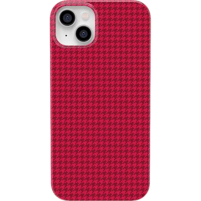 Best Dressed | Red Houndstooth Case
