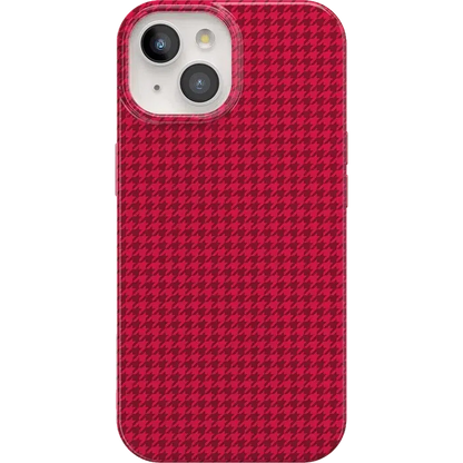 Best Dressed | Red Houndstooth Case