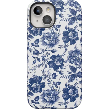 Rose to Fame | Blue & White Rose Floral Case