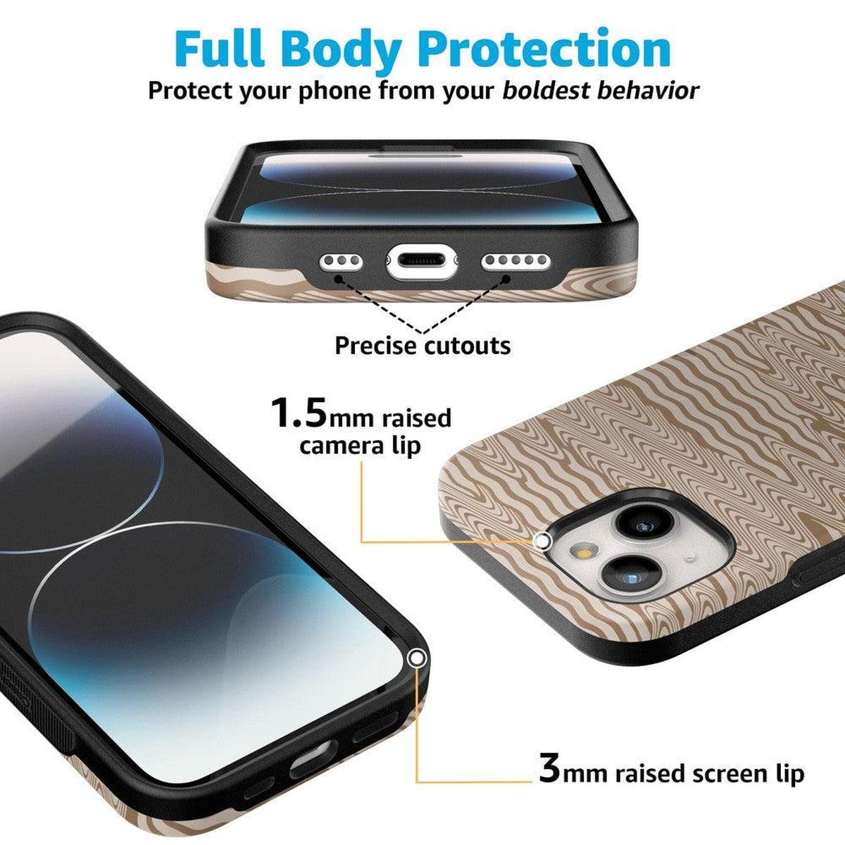 Mocha Ripple | Brown Waves Case