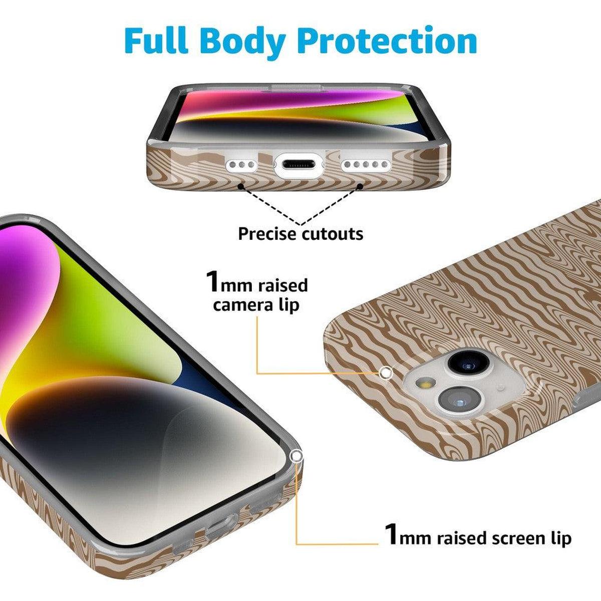 Mocha Ripple | Brown Waves Case