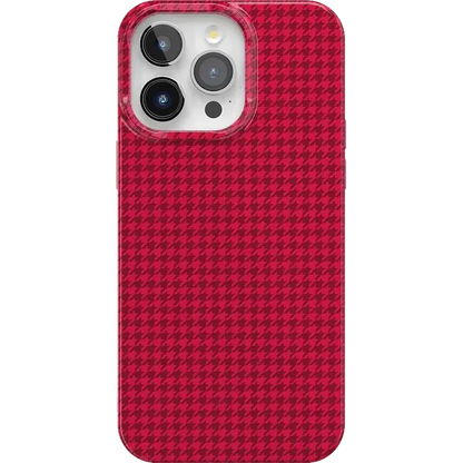 Best Dressed | Red Houndstooth Case