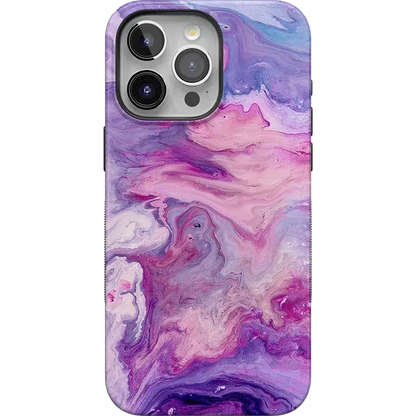 Tie Dying Over You | Purple Marble iPhone Case