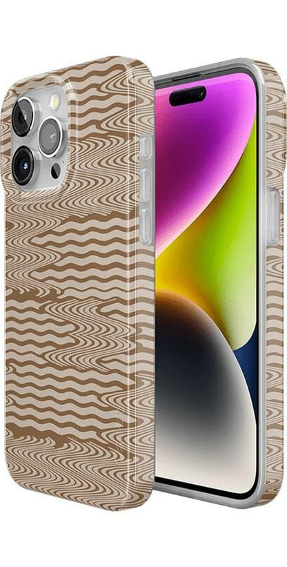 Mocha Ripple | Brown Waves Case