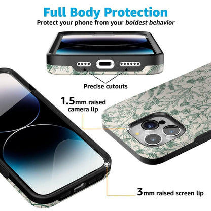 Sage Garden | Green Floral Case