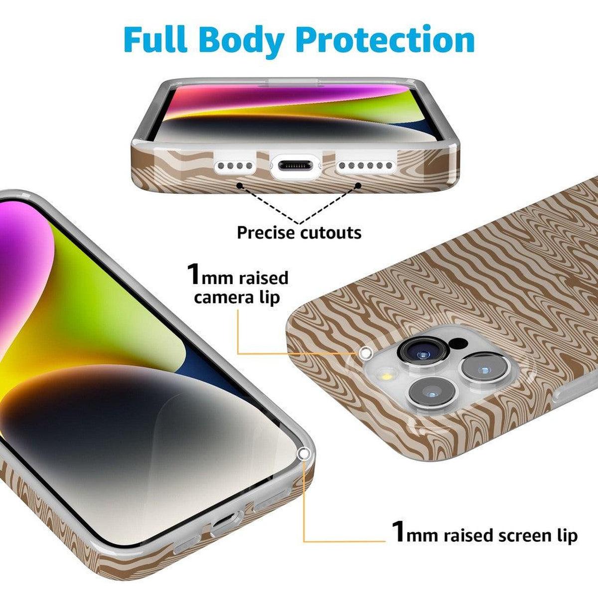 Mocha Ripple | Brown Waves Case