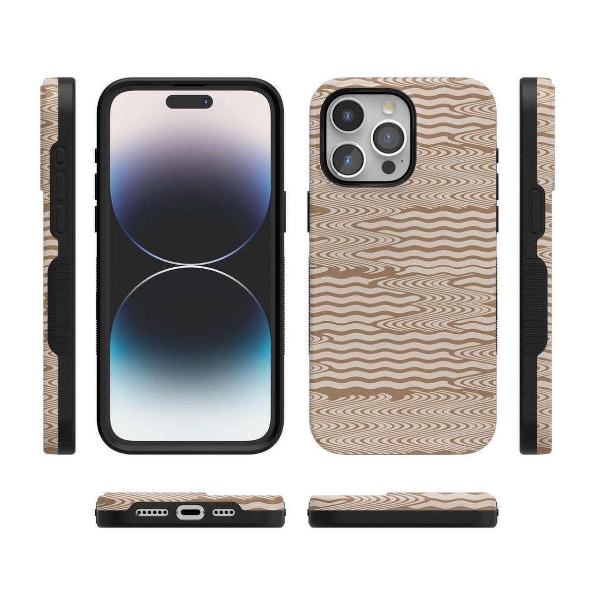 Mocha Ripple | Brown Waves Case