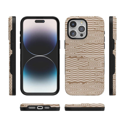 Mocha Ripple | Brown Waves Case