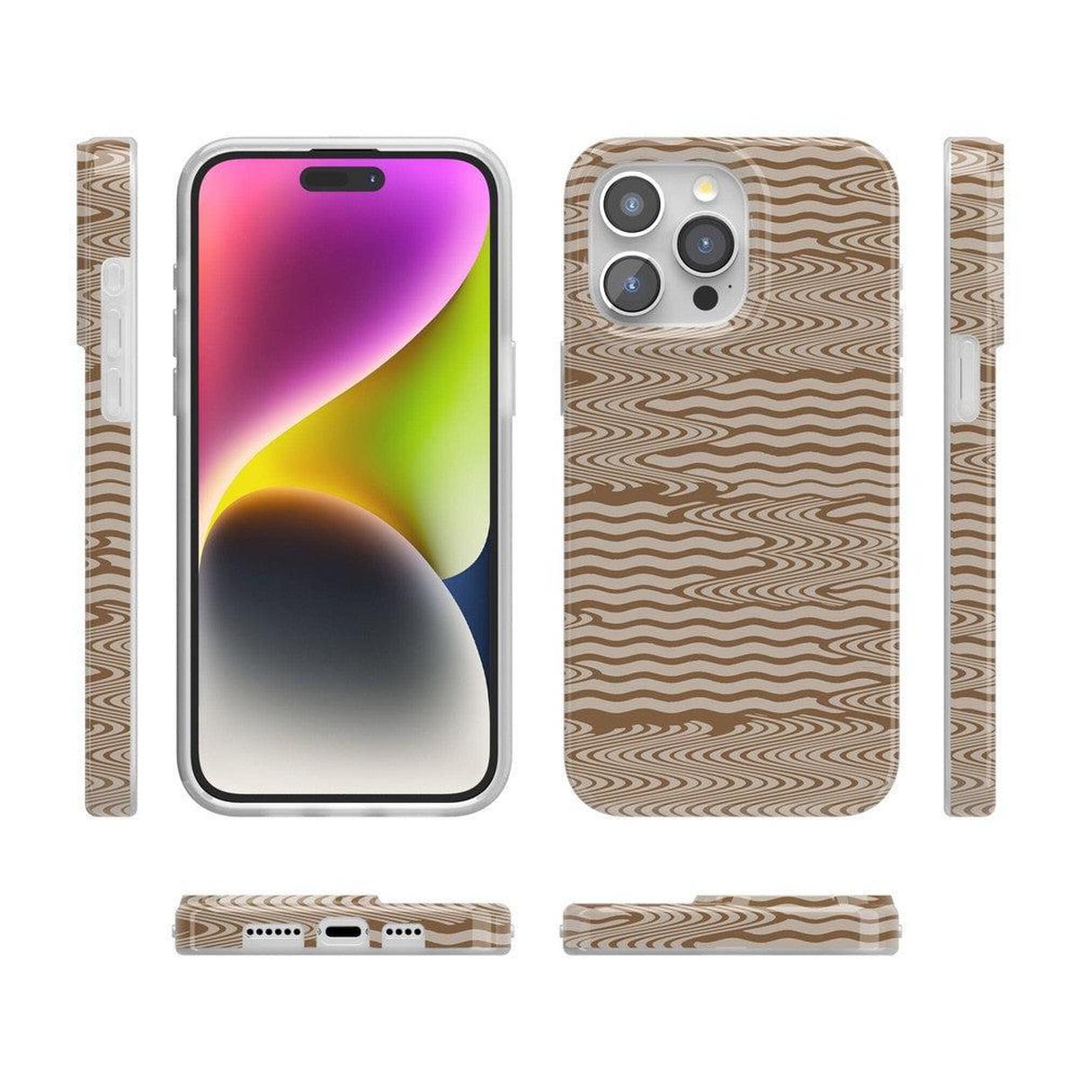Mocha Ripple | Brown Waves Case
