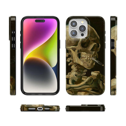 Van Gogh | Head of a Skeleton with a Burning Cigarette Phone Case