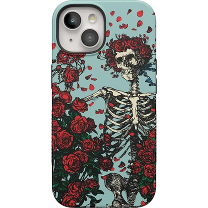 Forever Grateful | Grateful Dead Skeleton Floral Case
