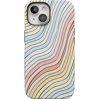 Ride The Wave | Pastel Rainbow Lined Case