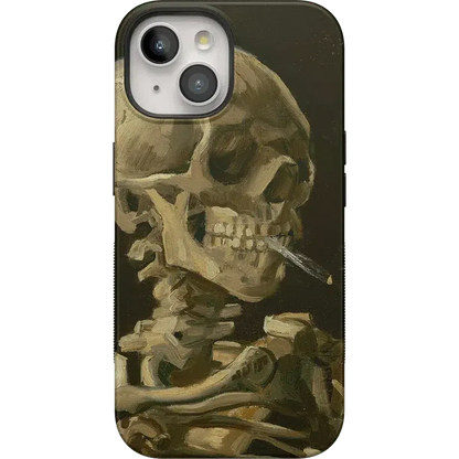 Van Gogh | Head of a Skeleton with a Burning Cigarette Phone Case