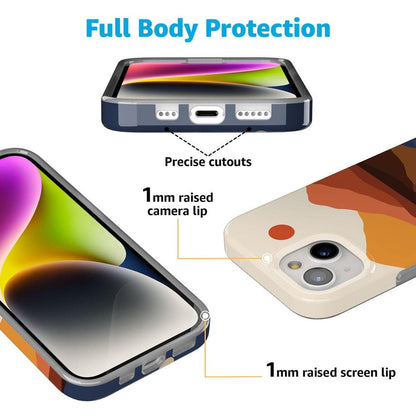 Opposites Attract | Day & Night Colorblock Mountains Case